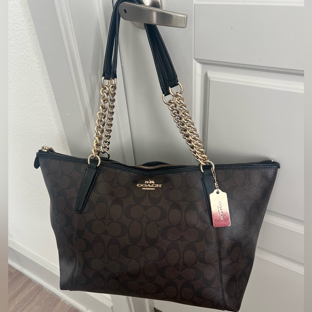 Vintage Brown Double C Coach Bag